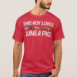 Funny Guinea Pig Art für Jungen Kinder Rodent Tier T-Shirt