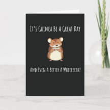 Funny Guinea Pig Cards Wheek Piggies Pets Cavy Pun