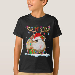 Funny Guinea Pig Christmas Rentier Christmas Ligh T-Shirt