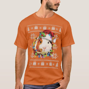 Funny Guinea Pig Christmas Rentier Christmas Ligh T-Shirt