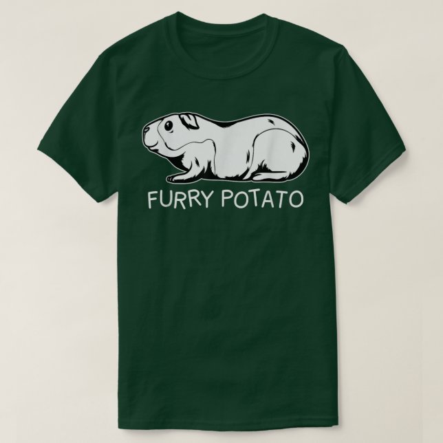 Funny Guinea Pig Furry Potato Kinder Männer Frauen T-Shirt (Design vorne)