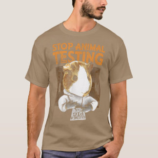 Funny Guinea Pig Hamster Stopp Animal Testing T-Sh T-Shirt
