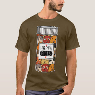 Funny Guinea Pig Happy Meds Frauen Kinder Männer T-Shirt