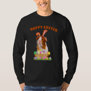 Funny Guinea Pig mit Niedlichem Bunny Ost Osterhas T-Shirt