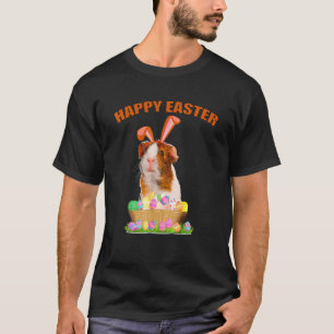 Funny Guinea Pig mit Niedlichem Bunny Ost Osterhas T-Shirt