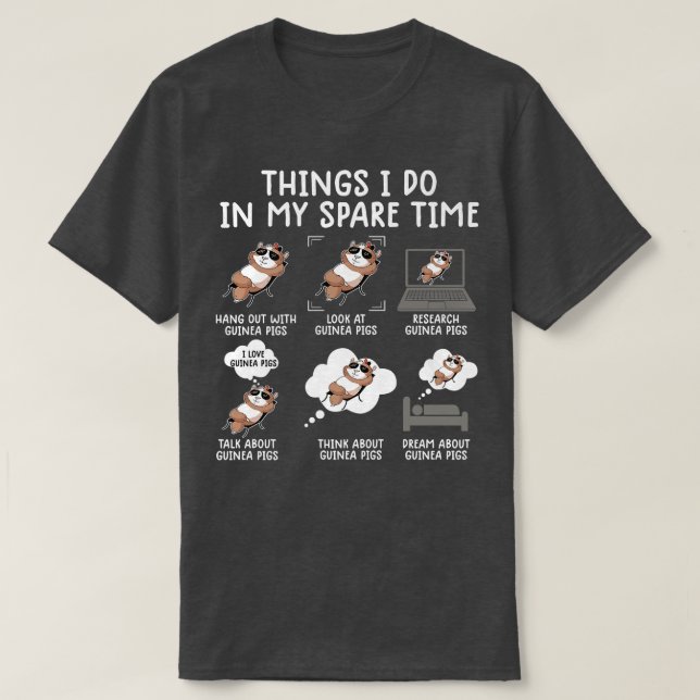 Funny Guinea Pig Shirt Srcastic Humor Guinea Pig P (Design vorne)