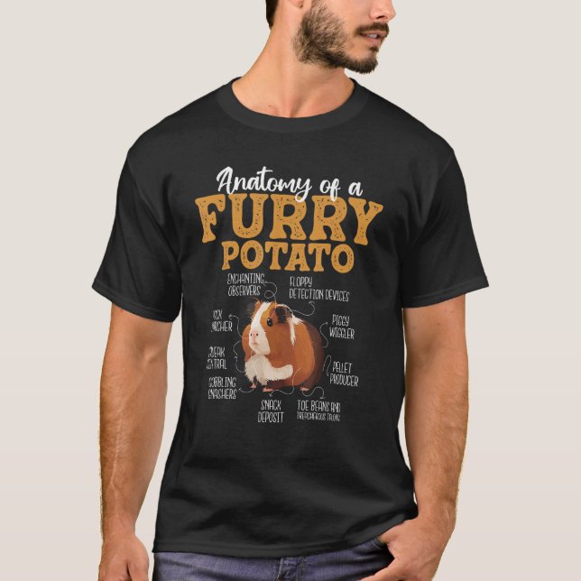 Funny Guinea Pig Shirts - Anatomie eines Furry Pot (Vorderseite)
