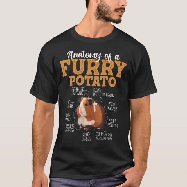 Funny Guinea Pig Shirts - Anatomie eines Furry Pot (Vorderseite)