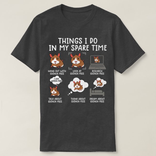funny guinea pig  srcastic humor guinea pig pet lo T-Shirt (Design vorne)