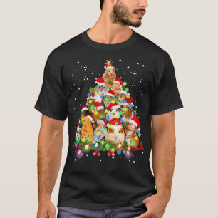Funny Guinea Pig Weihnachtsbaum Dekoration Gif T-Shirt