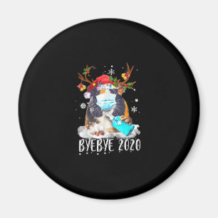 Funny Guinea Pig Weihnachtsmaske Bye Bye 2020 Magnet