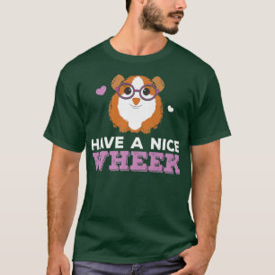 Funny Guinea Pig Wheel für einen inländischen Schi T-Shirt