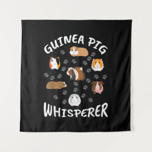 Funny Guinea Pig Whisperer Liebhaber Wandteppich