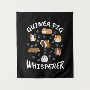 Funny Guinea Pig Whisperer Liebhaber Wandteppich
