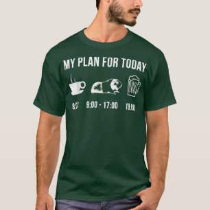 Funny Guinea Pig Zookeeper Wildlife Mein Plan T-Shirt