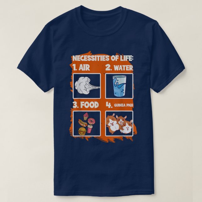 Funny Guinea Pigs1661  T-Shirt (Design vorne)