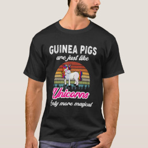 Funny Guinea Schweine Design Retro Einhorn Vintag  T-Shirt
