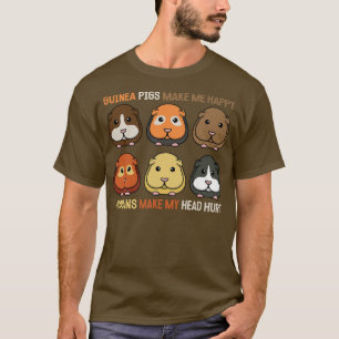 Funny Guinea Schweine machen mich glücklich Frauen T-Shirt