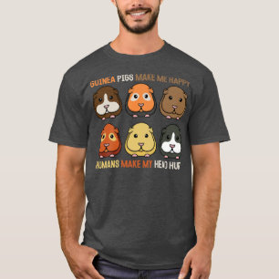 Funny Guinea Schweine machen mich glücklich Männer T-Shirt