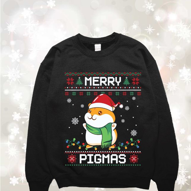 Funny Guinea Schweine Ugly Sweater Sweatshirt (Von Creator hochgeladen)