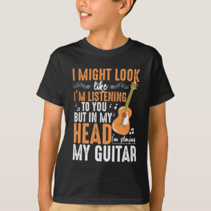 Funny Guitar Addicted Musician Gitarrist Spieler T-Shirt