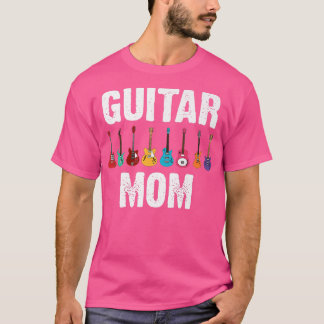 Funny Guitar Art Mama Mutter Gitarre Spielermusik T-Shirt