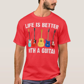 Funny Guitar Art Men Women Gitarre Lovers Players  T-Shirt