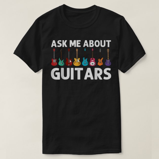 Funny Guitar Art Men Women Guitar Player Music Ins T-Shirt (Design vorne)