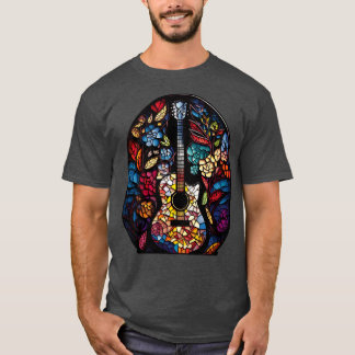 Funny Guitar Geschenk Retro Vintage Musikgitarre 5 T-Shirt