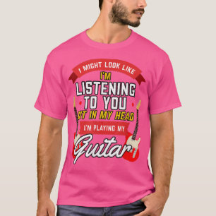 Funny Guitar könnte ich wie Vintage Musik aussehen T-Shirt