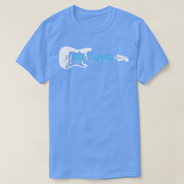 Funny Guitar Lover Luftversorgung T-Shirt (Design vorne)