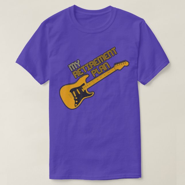 Funny Guitar My Pensionsplan Vintag Music774 T-Shirt (Design vorne)