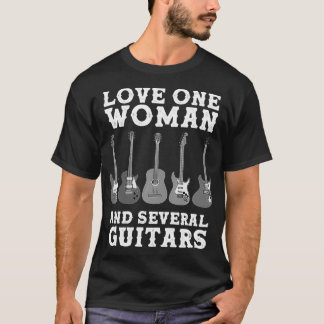 Funny Guitar Novelty Gift For Guitarists Men Fathe T-Shirt