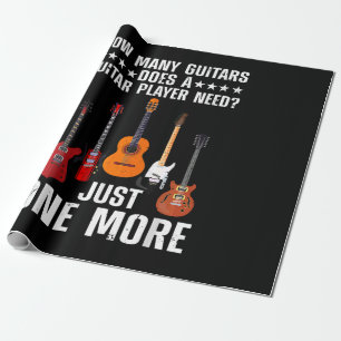 Funny Guitar Player Art for Men Guitarist Gu Geschenkpapier