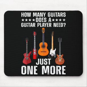 Funny Guitar Player Art for Men Guitarist Gu Mousepad