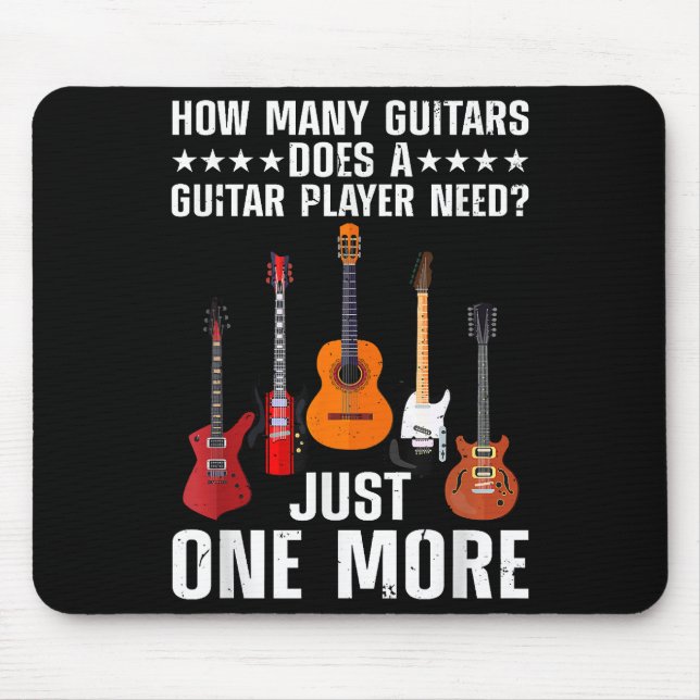 Funny Guitar Player Art for Men Guitarist Gu Mousepad (Vorne)