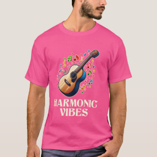 Funny Guitar Player Harmonie Musiker Acoustic Gui T-Shirt
