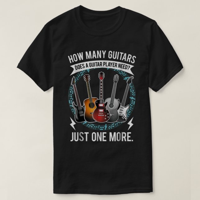 Funny Guitar Player Quote Design T-Shirt (Design vorne)