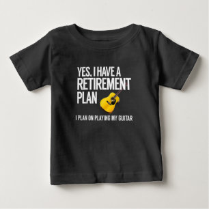 Funny Guitar Player Rentirement Geschenk Baby T-shirt