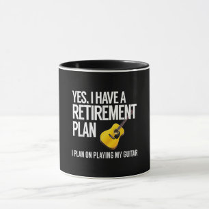 Funny Guitar Player Rentirement Geschenk Tasse