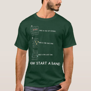 Funny Guitar startet jetzt eine Band Vintag Music T-Shirt