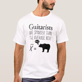 Funny Guitar T - Shirt - Durchschnittlicher Bär