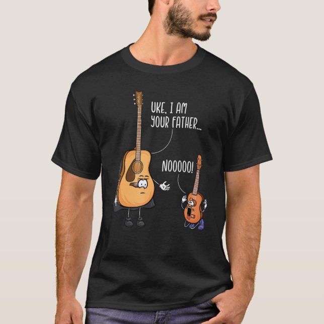 Funny Guitar Tshirt, Ukelele Shirt, Uke I Am Your  T-Shirt (Vorderseite)