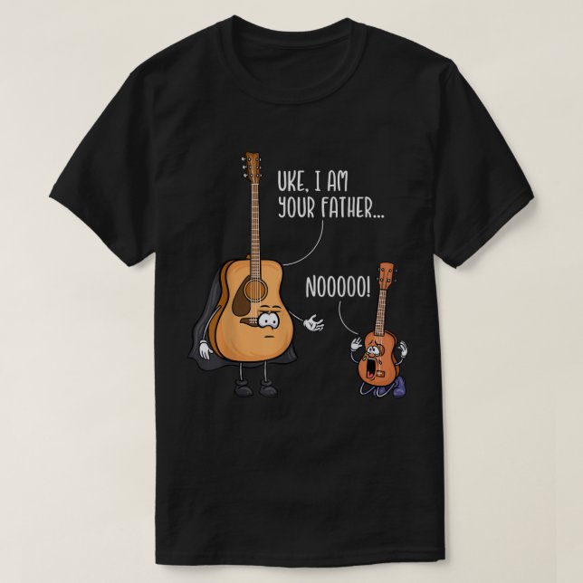 Funny Guitar Tshirt, Ukelele Shirt, Uke I Be Your T-Shirt (Design vorne)