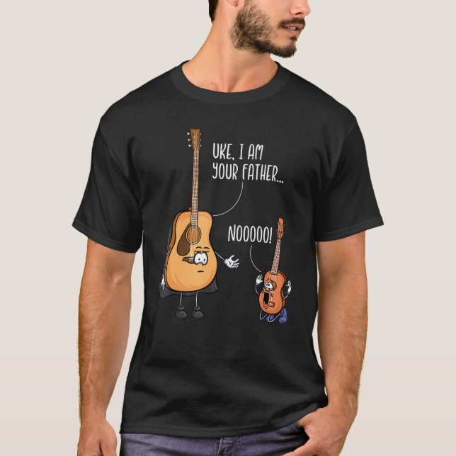 Funny Guitar Tshirt, Ukelele Shirt, Uke I Be Your T-Shirt (Vorderseite)