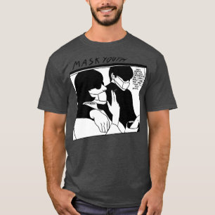 Funny Guitarist 90s Music 2020 Parody Face Maske T-Shirt