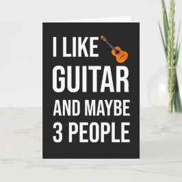 Funny Guitarist Card For Guitar Player Lover Humor Karte