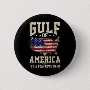 Funny Gulf of US America Vintager Golf von Mexiko Button