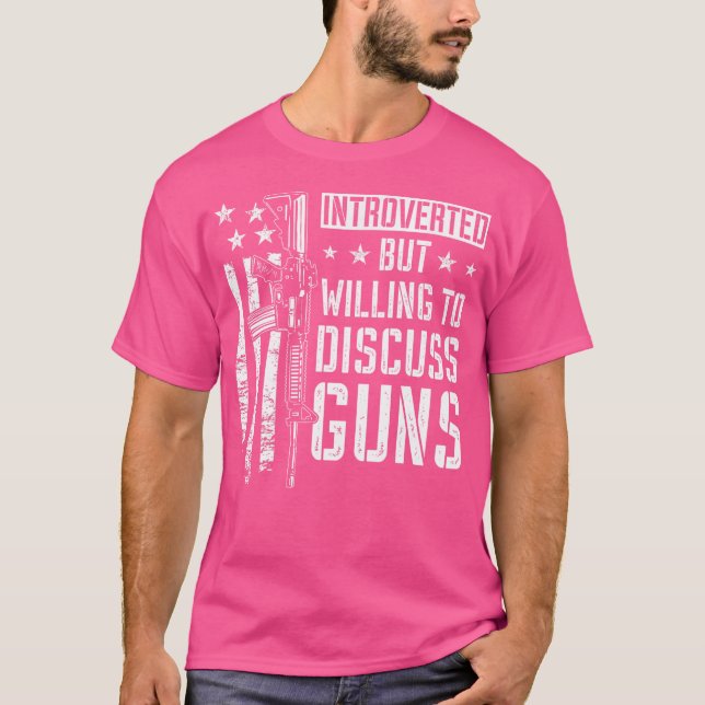 Funny Gun Joke T-Shirt (Vorderseite)