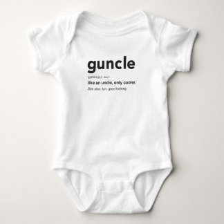 Funny Guncle Definition Print Baby Strampler